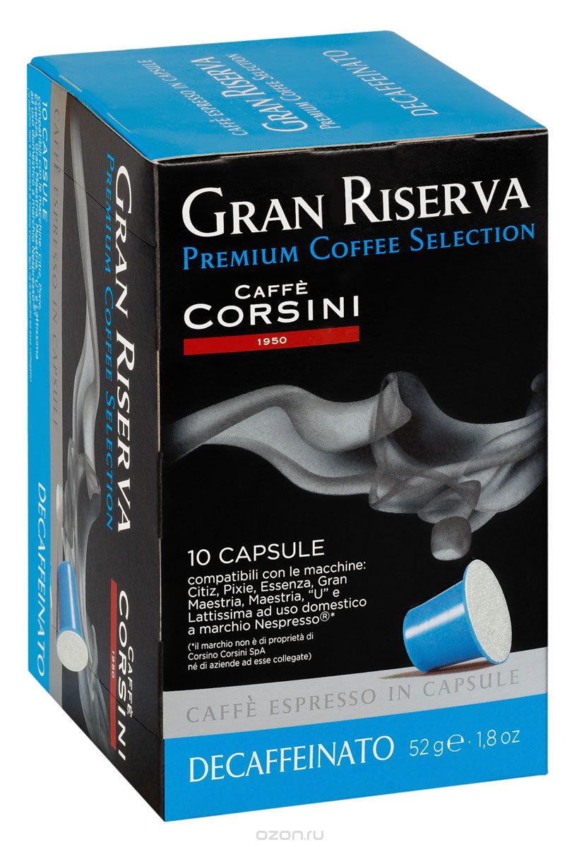 Caffe Corsini Gran Riserva Decaffeinato  , 10 