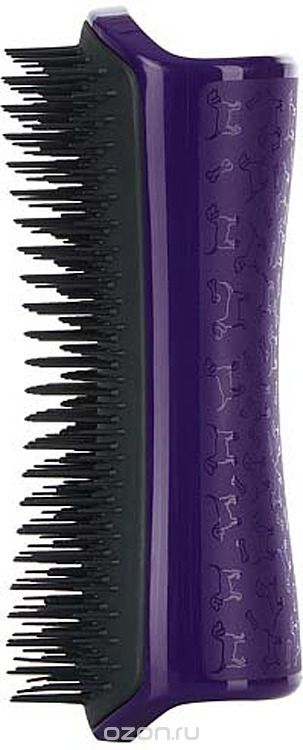     Pet Teezer De-shedding & Dog Grooming Brush Purple & Grey, , -